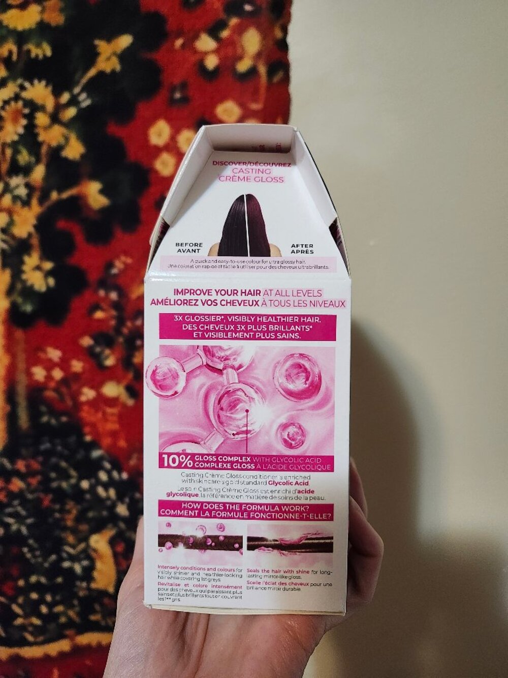 L'Oreal Casting Creme Gloss Semi/Demi Permanent Hair Colour 360 Black Cherry Dye - Picture 5 of 5